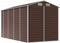 vidaXL - Tuinschuur - 191x385x198 - cm - gegalvaniseerd - staal - bruin