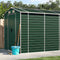 vidaXL - Tuinschuur - 191x555x198 - cm - gegalvaniseerd - staal - groen
