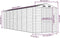 vidaXL - Tuinschuur - 191x640x198 - cm - gegalvaniseerd - staal - lichtbruin
