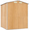 vidaXL - Tuinschuur - 192x191x223 - cm - gegalvaniseerd - staal - lichtbruin
