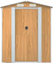 vidaXL - Tuinschuur - 192x191x223 - cm - gegalvaniseerd - staal - lichtbruin