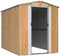 vidaXL - Tuinschuur - 192x274x223 - cm - gegalvaniseerd - staal - lichtbruin