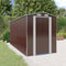 vidaXL - Tuinschuur - 192x440x223 - cm - gegalvaniseerd - staal - donkerbruin
