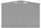 vidaXL - Tuinschuur - 257x298x178 - cm - metaal - grijs