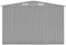 vidaXL - Tuinschuur - 257x580x181 - cm - metaal - grijs