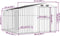vidaXL - Tuinschuur - 277x279x179 - cm - gegalvaniseerd - staal - grijs