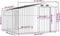 vidaXL - Tuinschuur - 277x279x179 - cm - gegalvaniseerd - staal - antracietkleurig