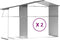 vidaXL - Tuinschuur - 277x279x179 - cm - gegalvaniseerd - staal - grijs