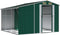 vidaXL - Tuinschuur - 277x279x179 - cm - gegalvaniseerd - staal - groen