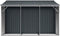 vidaXL - Tuinschuur - 277x279x179 - cm - gegalvaniseerd - staal - antracietkleurig