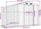 vidaXL - Tuinschuur - 277x93x179 - cm - gegalvaniseerd - staal - grijs