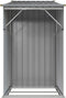 vidaXL - Tuinschuur - 277x93x179 - cm - gegalvaniseerd - staal - grijs