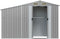 vidaXL - Tuinschuur - 277x93x179 - cm - gegalvaniseerd - staal - grijs
