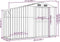 vidaXL - Tuinschuur - 277x93x179 - cm - gegalvaniseerd - staal - antracietkleur