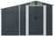 vidaXL - Tuinschuur - 277x93x179 - cm - gegalvaniseerd - staal - antracietkleur