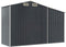 vidaXL - Tuinschuur - 277x93x179 - cm - gegalvaniseerd - staal - antracietkleur