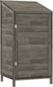 vidaXL - Tuinschuur - 55x52x112 - cm - massief - vurenhout - antracietkleurig