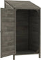 vidaXL - Tuinschuur - 55x52x112 - cm - massief - vurenhout - antracietkleurig