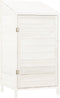 vidaXL - Tuinschuur - 55x52x112 - cm - massief - vurenhout - wit