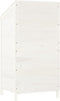 vidaXL - Tuinschuur - 55x52x112 - cm - massief - vurenhout - wit