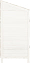 vidaXL - Tuinschuur - 55x52x112 - cm - massief - vurenhout - wit