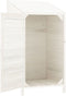 vidaXL - Tuinschuur - 55x52x112 - cm - massief - vurenhout - wit