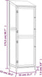 vidaXL - Tuinschuur - 55x52x174,5 - cm - massief - vurenhout - bruin