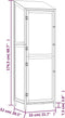 vidaXL - Tuinschuur - 55x52x174,5 - cm - massief - vurenhout