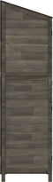 vidaXL - Tuinschuur - 55x52x174,5 - cm - massief - vurenhout - antracietkleurig