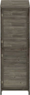 vidaXL - Tuinschuur - 55x52x174,5 - cm - massief - vurenhout - antracietkleurig