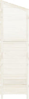 vidaXL - Tuinschuur - 55x52x174,5 - cm - massief - vurenhout - wit