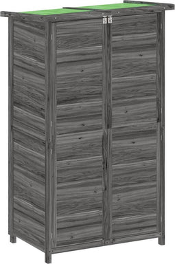 vidaXL - Tuinschuur - 83x57x140 - cm - massief - grenenhout - grijs