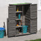 vidaXL - Tuinschuur - 83x57x140 - cm - massief - grenenhout - grijs