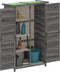 vidaXL - Tuinschuur - 83x57x140 - cm - massief - grenenhout - grijs