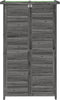 vidaXL - Tuinschuur - 83x57x140 - cm - massief - grenenhout - grijs