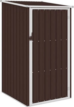 vidaXL - Tuinschuur - 87x98x159 - cm - gegalvaniseerd - staal - bruin