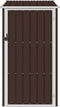 vidaXL - Tuinschuur - 87x98x159 - cm - gegalvaniseerd - staal - bruin