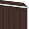 vidaXL - Tuinschuur - 87x98x159 - cm - gegalvaniseerd - staal - bruin