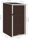 vidaXL - Tuinschuur - 87x98x159 - cm - gegalvaniseerd - staal - bruin