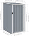 vidaXL - Tuinschuur - 87x98x159 - cm - gegalvaniseerd - staal - grijs