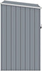 vidaXL - Tuinschuur - 87x98x159 - cm - gegalvaniseerd - staal - grijs