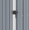 vidaXL - Tuinschuur - 87x98x159 - cm - gegalvaniseerd - staal - grijs