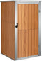 vidaXL - Tuinschuur - 88x89x161 - cm - gegalvaniseerd - staal - bruin