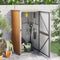 vidaXL - Tuinschuur - 88x89x161 - cm - gegalvaniseerd - staal - bruin