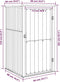 vidaXL - Tuinschuur - 88x89x161 - cm - gegalvaniseerd - staal - bruin