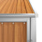 vidaXL - Tuinschuur - 88x89x161 - cm - gegalvaniseerd - staal - bruin