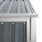 vidaXL - Tuinschuur - 88x89x161 - cm - gegalvaniseerd - staal - grijs