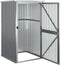 vidaXL - Tuinschuur - 88x89x161 - cm - gegalvaniseerd - staal - grijs
