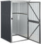 vidaXL - Tuinschuur - 88x89x161 - cm - gegalvaniseerd - staal - antracietkleurig