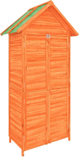 vidaXL - Tuinschuur - 89x52,5x175 - cm - massief - grenenhout - bruin